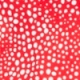 Red Confetti Spot Print Square Neck Jersey Top