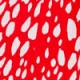 Red & White Fleck Print Ruffle Shoulder Jumpsuit