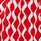 Red Geometric Print Tie Waist Dress