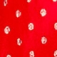 Red & Gold Metallic Spot Print Ruffle Detail Midi Dress