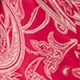 Coral Paisley Print Ruffle Detail Top