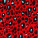 Red Animal Print Ruched Detail Midi Dress