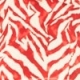 Ivory & Red Zebra Print Belted Shirt Dress