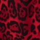Red Leopard Print Fit & Flare Ruffle Dress