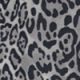 Grey Leopard Print Midi Skirt