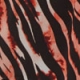 Red Zebra Print Tiered Midi Shirt Dress