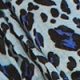 Blue Leopard Print Scarf