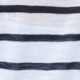 White & Navy Striped Tab Sleeve Linen T Shirt