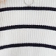 Ivory & Navy Stripe Half Zip Jumper