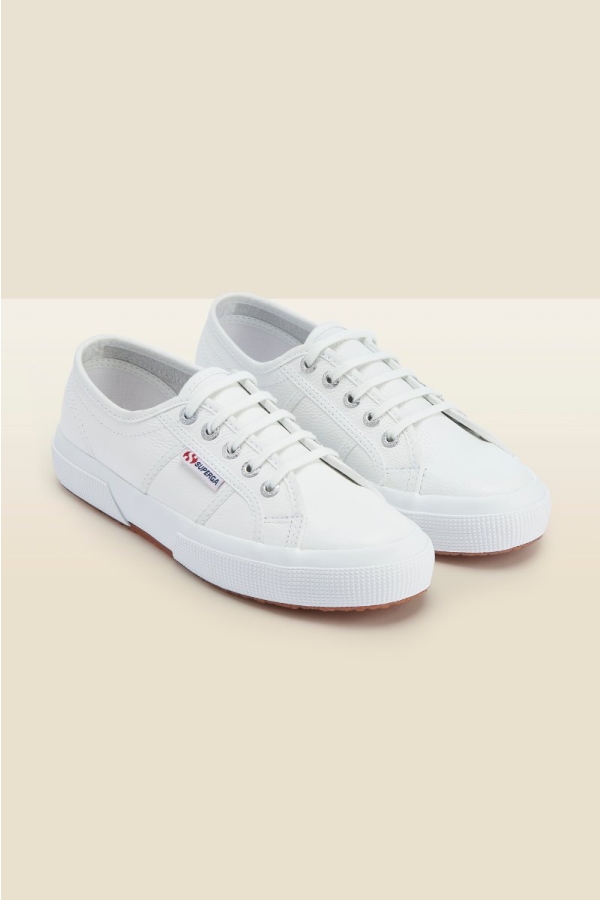 classic white trainers